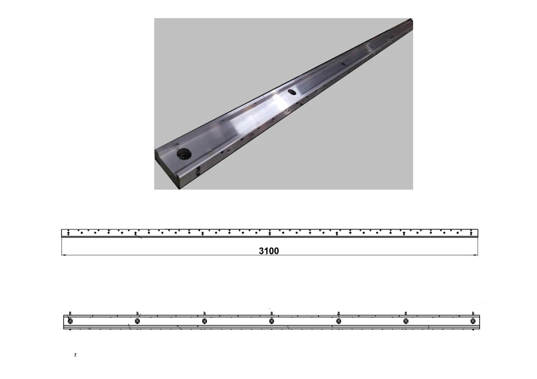 Стол крепления Т-образных матриц, длина 3100 мм