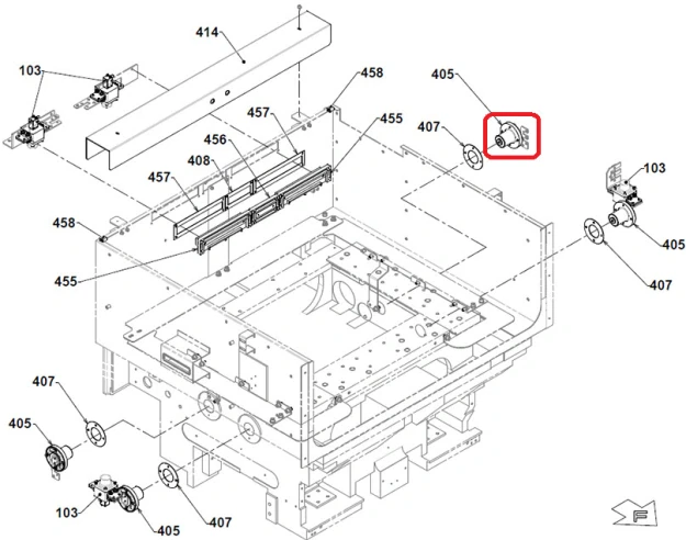 Передающий блок нижний. Реплика X088D239G51