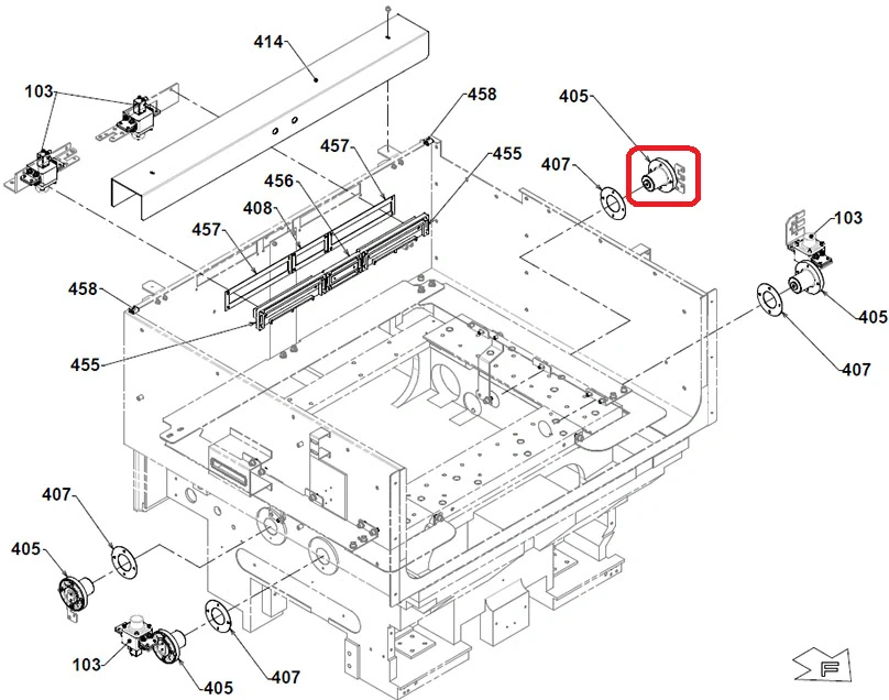 Передающий блок нижний. Реплика X088D239G51
