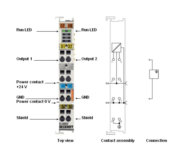 Аналоговый выходной терминал EL4002
