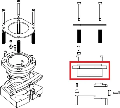 Верхний держатель пуансона станции D T17-06.300.000-09A