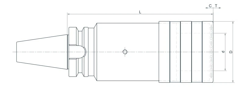 Быстросменный патрон для метчиков с компенсационной муфтой AdvaCut BT50, M8-M20, L=100мм; MAS403/BT;