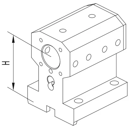 Держатель расточных резцов и корпусных сверл Ø32 мм, BMT55 BIGLIA, H=80 мм