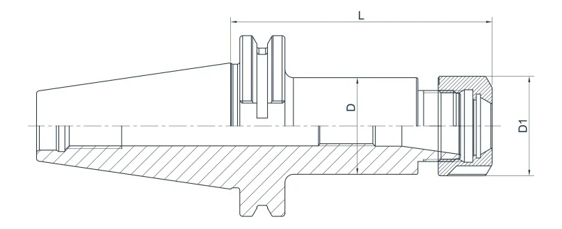 Цанговый патрон AdvaCut SK30, ER40, ø3-26 мм, H=70мм; DIN69871; AD; G6,3