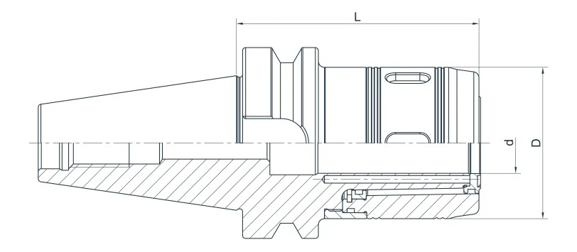 Патрон фрезерный (силовой) AdvaCut BT30 D20 мм; MAS403/BT; AD; G6,3; H=80