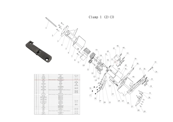 Прижим датчика, зажим 3, PSP-09,10.3A-01A
