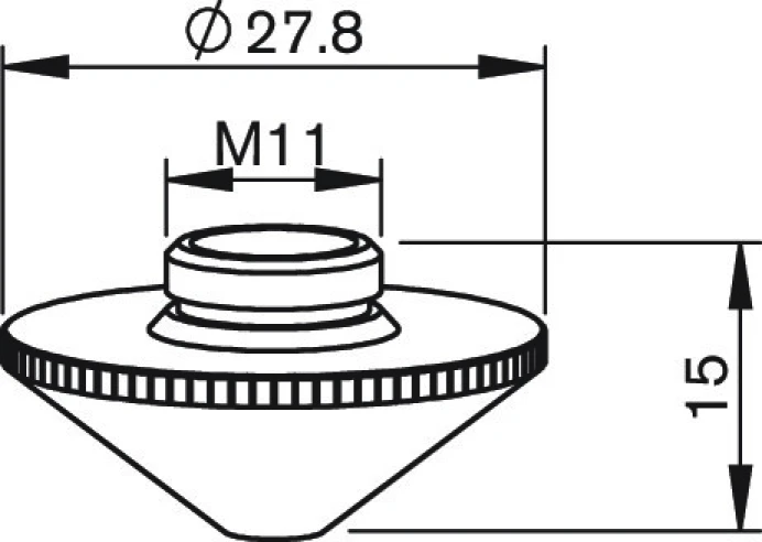 Сопло одинарное Ø2.5 HD (281551-P0591-576-00025, PT345-1551X)