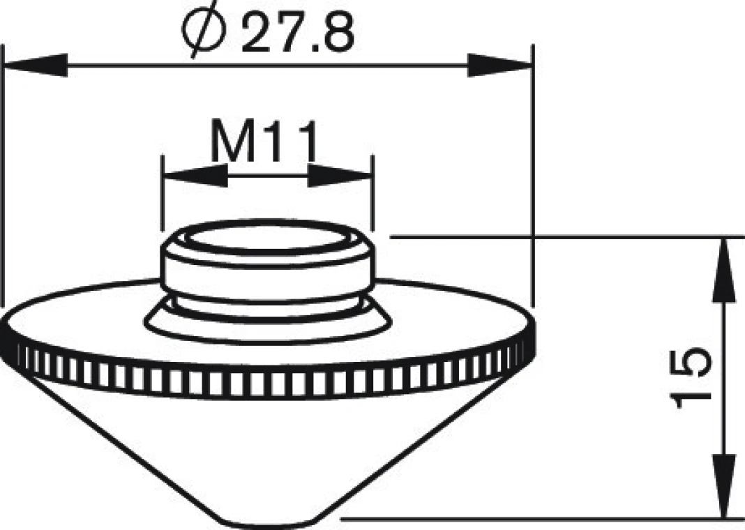 Сопло одинарное Ø2.5 HD (281551-P0591-576-00025, PT345-1551X)