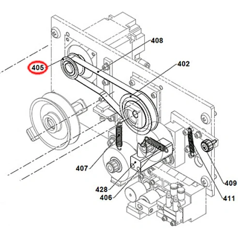 Ведущий шкив натяжного ролика. Реплика X058D917G51-R
