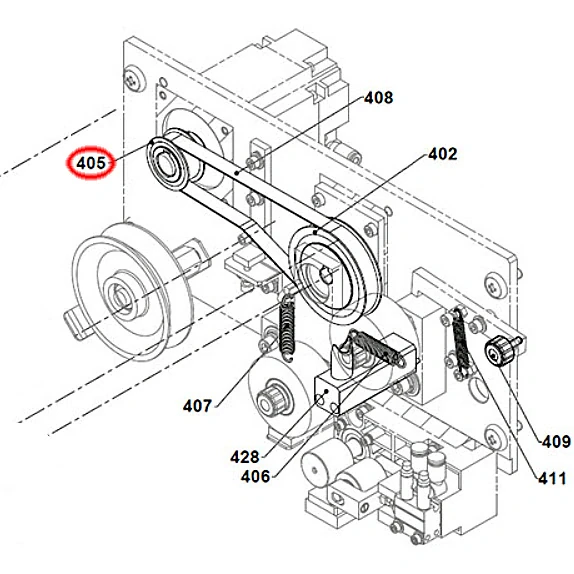 Ведущий шкив натяжного ролика. Реплика X058D917G51-R
