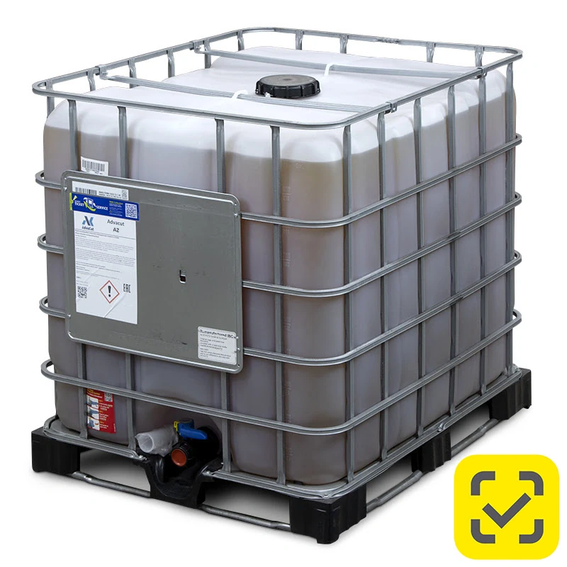 Синтетическая смазочно-охлаждающая жидкость (СОЖ) AdvaСut S2 для легкой обр. и шлифования, 1000л. (IBC)