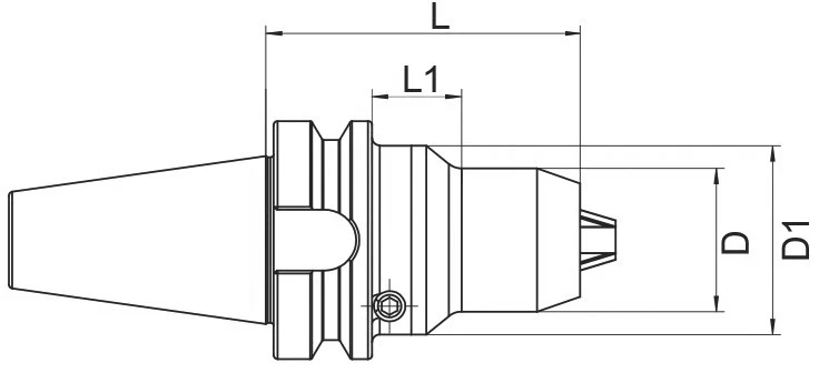 Cверлильный патрон AdvaCut BBT40, ø 1-13мм, L=90мм; MAS403/BT; AD; G6,3;