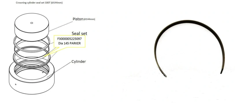 Направляющее кольцо F3000005225097 Dia 145 PARKER