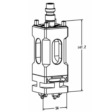 Вертикальный удлинитель 150 мм с патроном ITS50 