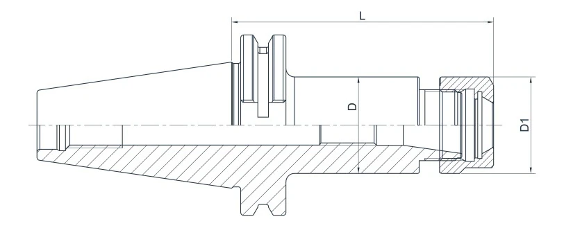 Цанговый патрон c шестигранной гайкой AdvaCut SK40, ER16, ø1-10 мм, H=200Tмм; DIN69871; AD; G6,3