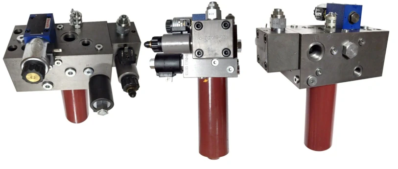 Блок клапанов задания давления, в сборе с насосом, для листогибочных прессов 60 т, 150 т,