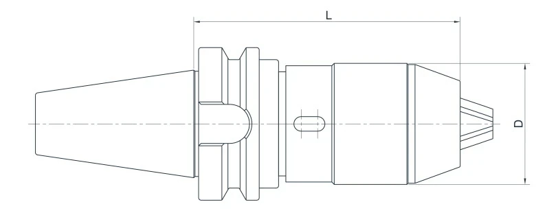 Универсальный сверлильный патрон AdvaCut BT30, ø 1-8мм, L=80мм; MAS403/BT; A;