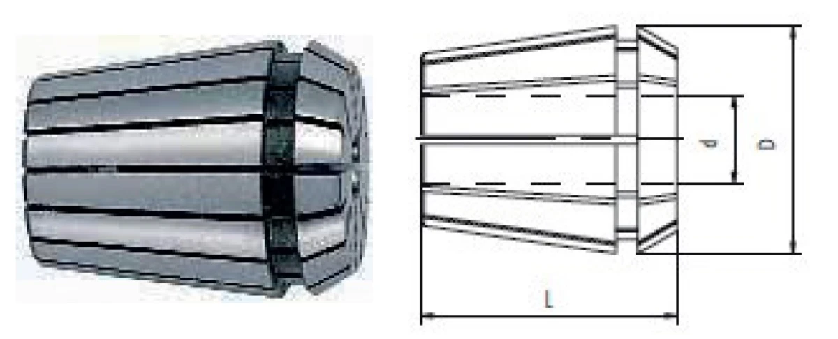 Цанга ER11, ø2 мм, макс.биение 0,01 мм
