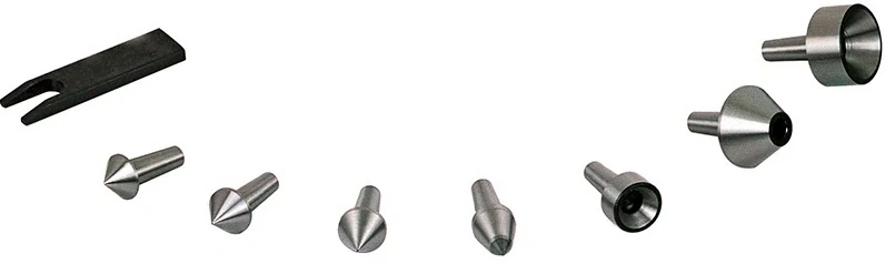 Набор сменных вставок (7 шт) AdvaCut для вращающегося центра ⌀63 мм, КМ №4