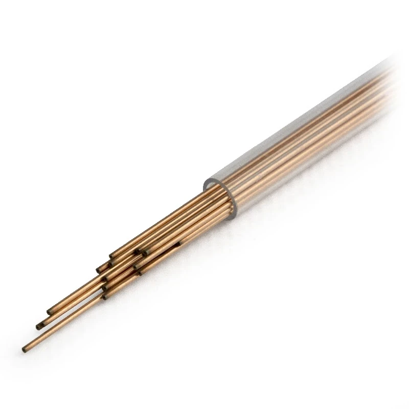 Медный одноканальный электрод 0.8x400 мм