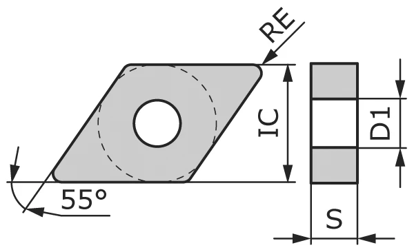 Пластина токарная DNMG150604-TAPP-CE1015