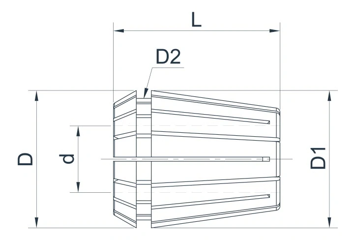 Цанга ER16, ø1/8", высокоточная, макс. биение 0,005 мм