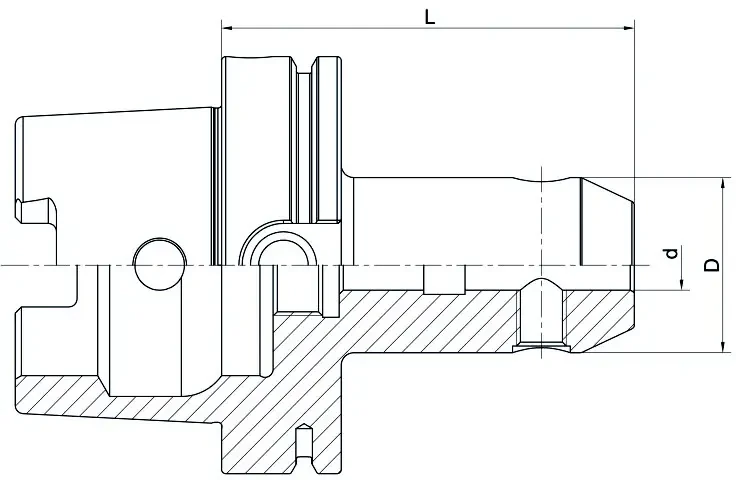Патрон AdvaCut Weldon HSK63A, отверстие ø12мм, L=100мм; DIN 69893; AD; G2.5