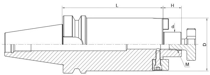 Держатель AdvaCut для торцевых фрез BBT50, посадочный ø40, L=50 мм; MAS403/BT; AD; G6,3;