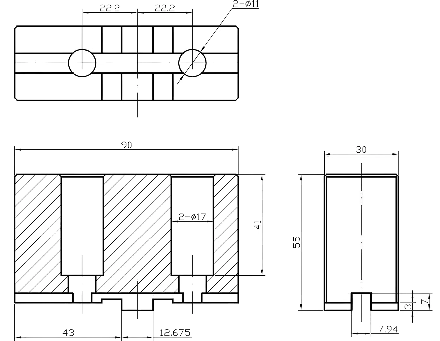 Стальные мягкие кулачки (3 шт.) для ручного патрона K11-200A