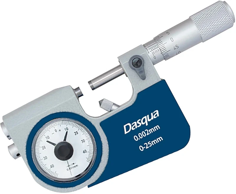 Микрометр рычажный, микровинт Ø6,5мм; 0-25мм; 0,001мм