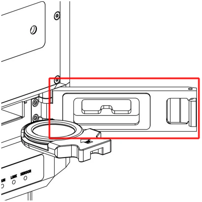 Дверца нижнего защитного стекла для BOCI 421