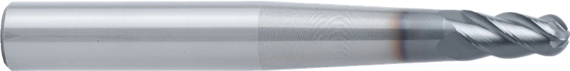 Фреза концевая твердосплавная BGS01-BNCC4-080-020-400, сферическая, конусная режущая часть, ØD 8 мм