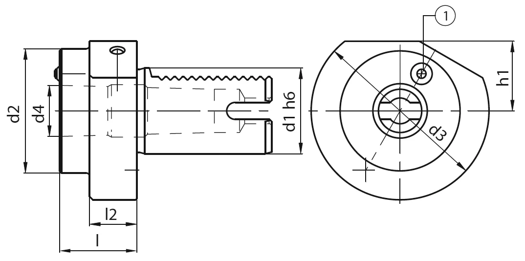 Держатель для инструмента с конусом Морзе F1 30xMK1 VDI30