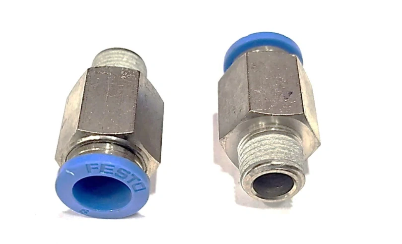 Штуцер резьбовой для соединения пневматических трубопроводов QS-1/8-8-50