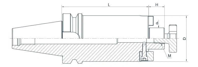 Держатель AdvaCut для торцевых фрез BT40, посадочный ø22, L=40 мм; MAS403/BT; AD/B; G6,3;