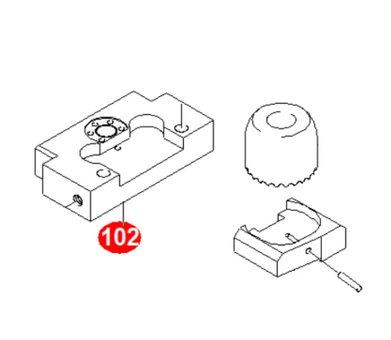 Вспомогательная нижняя направляющая 0.4 мм, Mitsubishi FA/BA/NA/FX/CX