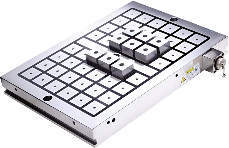 Магнитная плита 390x620 мм, 40 полюсов 50x50 мм, с аксессуарами для подключения