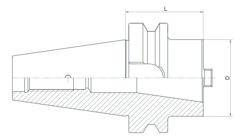 Переходная оправка AdvaCut с BT50 MAS 403/BT на BT50 MAS 403/BT, L=120мм; A; G6,3;