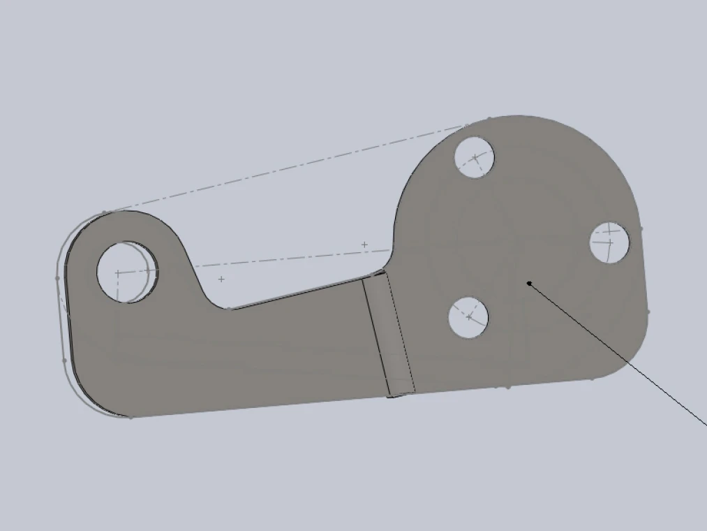 Кронштейн крепления вала подъема ловителя