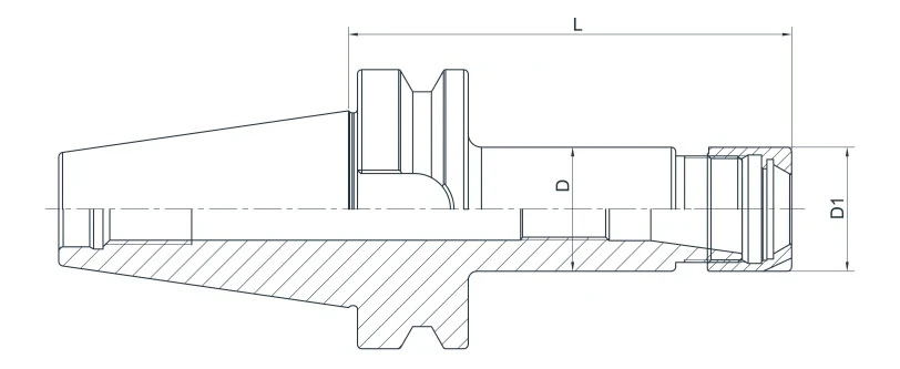 Цанговый патрон c мини гайкой AdvaCut BT40 ER20, ø1-13 мм, H=100; MAS403/BT; AD; G6,3