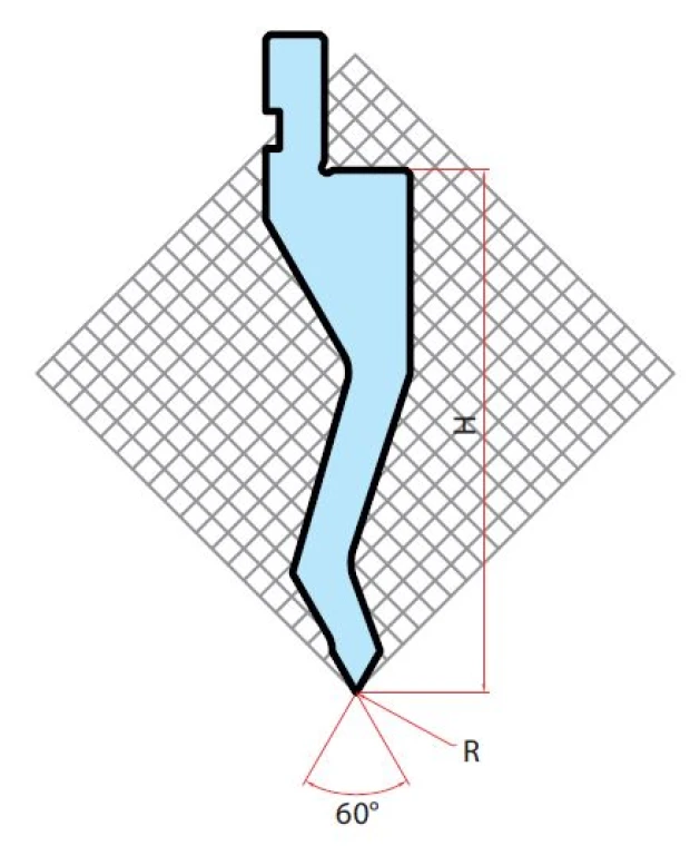 AM Пуансон 456 HR 60° R=0,8 H=115 L=835