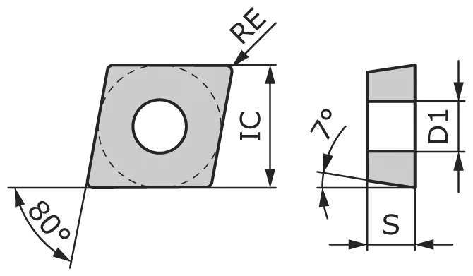 Пластина токарная CCGT09T302-TBCR-CP1320