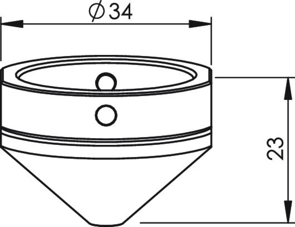 Внешнее сопло Ø4.0 (D08, D24) для Mitsubishi eX, eX-F, SR (BQ980D434G01, MB327-0434)