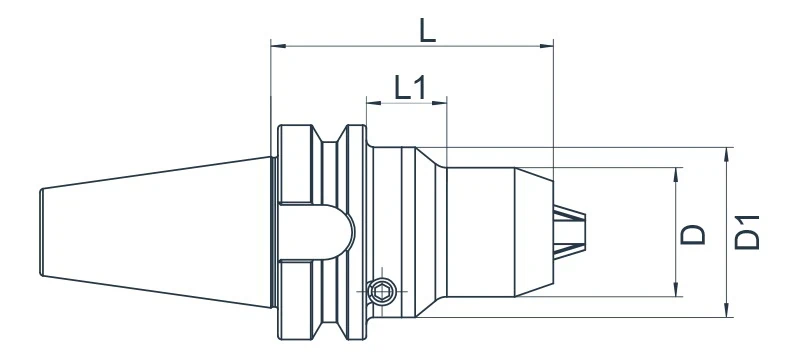 Cверлильный патрон AdvaCut BT40, ø 1-13мм, L=90мм; MAS403/BT; AD; G6,3;