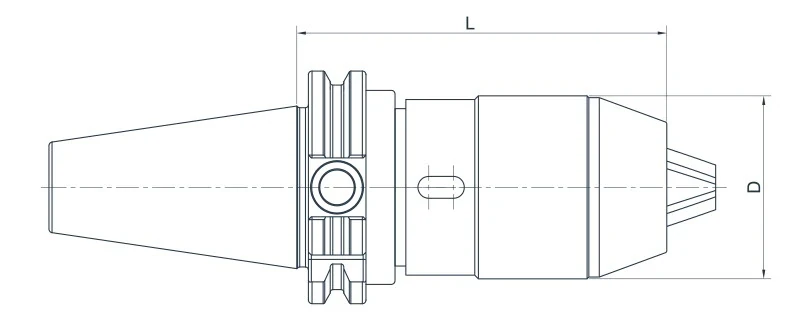 Универсальный сверлильный патрон AdvaCut SK40, ø1-8мм, L=85мм; DIN69871; A