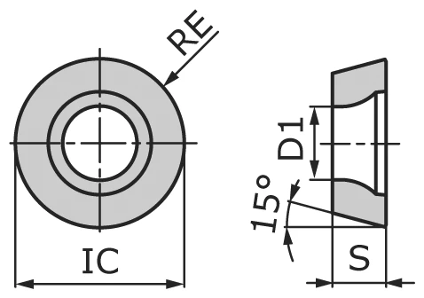Пластина PCD токарная RDEW160400-PNA1-PD4025