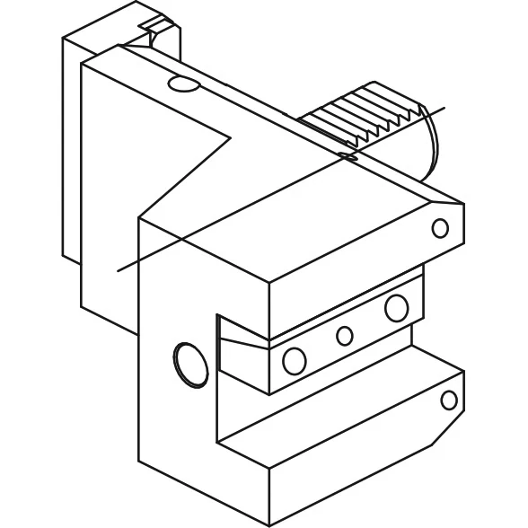 Держатель осевых резцов 20х20 мм, VDI30 OKUMA, H=76 мм