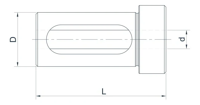 Редукционная втулка с окном для расточных держателей, ø40-ø16, L=70
