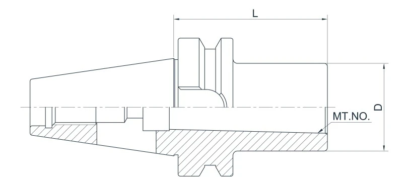 Держатель AdvaCut BT30 для сверл с конусом Морзе №3 (MK3), L=75мм; MAS403/BT; AD; G6,3;