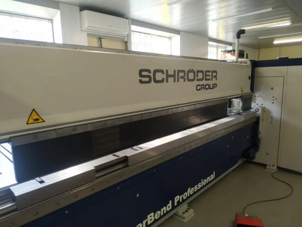 Schröder PowerBend Professinal 3200х3,0 (2017 | бу) - Электромеханический листогиб с поворотной траверсой